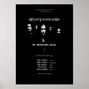 Veroordeelde band "De meest noordelijke moordenaar Poster