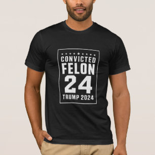 Veroordeelde Misdadiger 4 juli Trump 2024 T-shirt