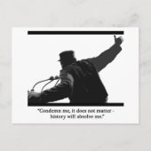 "Veroordeling mij" Briefkaart (Voorkant)