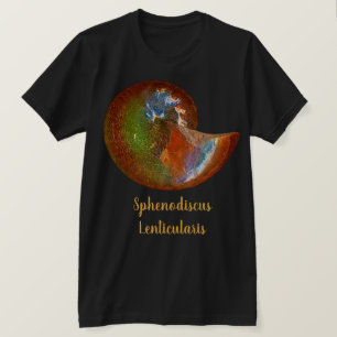 Veropaalde Sphenodiscus Ammoniet Schelp T-shirt