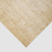 verouderd Antiek vel muziekpapier Tissuepapier (Detail)