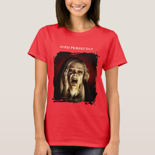 Verouderd perfect. Portret van een vrouw T-shirt
