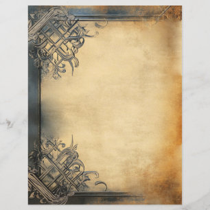 Verouderd perkament papier decoratieve rand