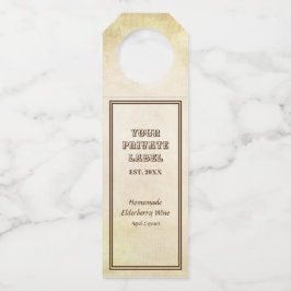  verouderd perkamentwijn uw eigen label