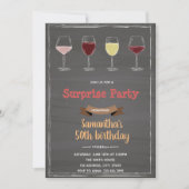 Verouderd tot in de perfectie krijtbord wijn uitno kaart (Voorkant)