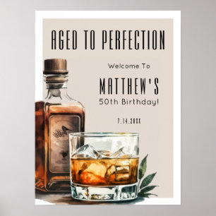 Verouderd tot in perfectie Verjaardagsfeest voor m Poster