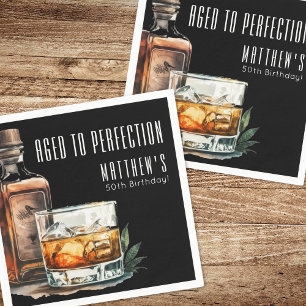 Verouderd tot in perfectie Verjaardagsfeestje Servet