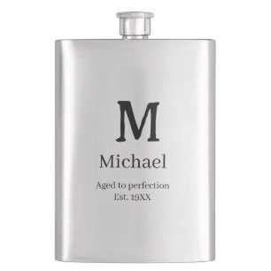 Verouderd tot perfectie est. 19XX monogram naam le Flacon