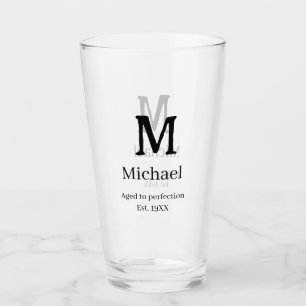 Verouderd tot perfectie est. 19XX monogram naam le Glas