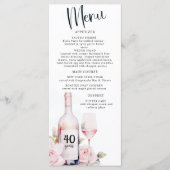 Verouderd tot perfectie, wijnthema, wijnmakerij ve menu (Voorkant)