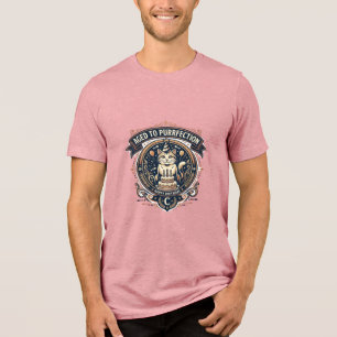 Verouderd Tot Purrfecte Kattenverjaardag Leeftijd Tri-Blend Shirt