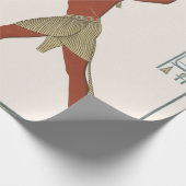 Verouderde Egyptische kunstschildpad Verpakt papie Cadeaupapier (Hoek)