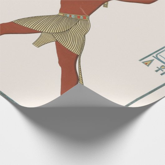 Verouderde Egyptische kunstschildpad Verpakt papie Cadeaupapier (Hoek)