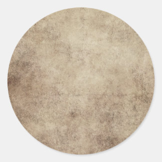 Verouderde en versleten grijsbruine  textuur ronde sticker