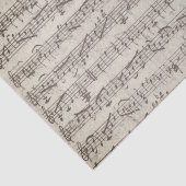  Verouderde handgeschreven Muzieknoten Tissuepapier (Detail)