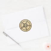 Verouderde papieren Baphomet Stickers (Envelop)