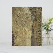 Verouderde perkament effect antieke middeleeuwse s (Staand voorkant)