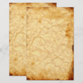 Verouderde smeedstuk 2 briefpapier (Voorkant / Achterkant)