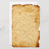 Verouderde  smeedstukken briefpapier (Voorkant / Achterkant)