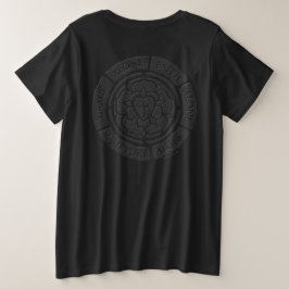 Verouderde Steen Luther Roos Grote Maat T-shirt
