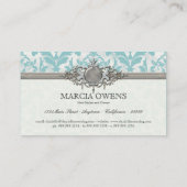 Verouderde storting Zilver Bling Weddenschap Visitekaartje (Achterkant)