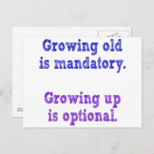 Verouderde teelt is verplicht briefkaart (Voorkant / Achterkant)