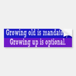 Verouderde teelt is verplicht bumpersticker