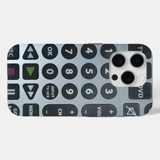 Verouderde tv-afstandsbediening Case-Mate iPhone case (Achterkant (horizontaal))