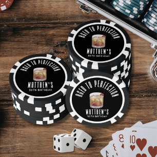 Verouderde Whisky Verjaardag Poker Chips