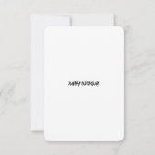 Veroudering als fijne wijn - platte Kaart op de ge (Achterkant)