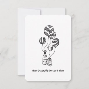 Veroudering als fijne wijn - platte Kaart op de ge