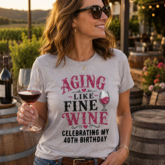 Veroudering als Fijne Wijn Verjaardag Custom Faux  Tri-Blend Shirt