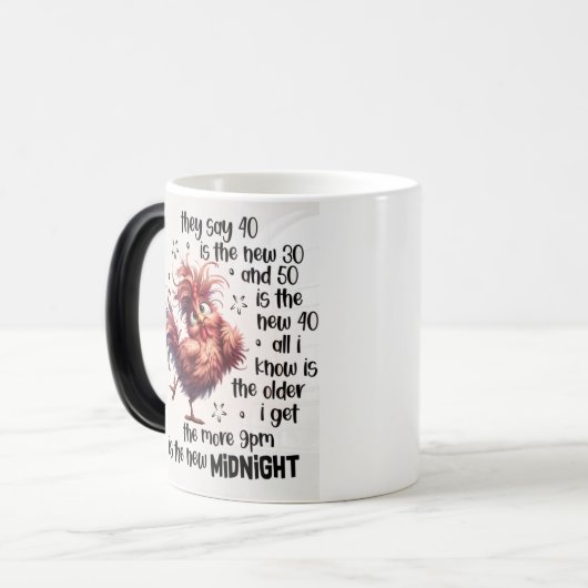 "Veroudering opnieuw gedefinieerd: mok ontwerp (Voorkant links)