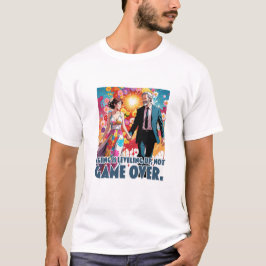 Veroudering vlakt op, niet game over t-shirt