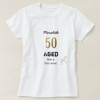 Veroudert als een Fijne Wijn Gepersonaliseerde Lee T-shirt