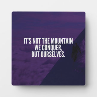 Verover de berg - Motivatie Fotoplaat