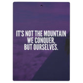 Verover de berg - Motivatie Klembord (Achterkant)
