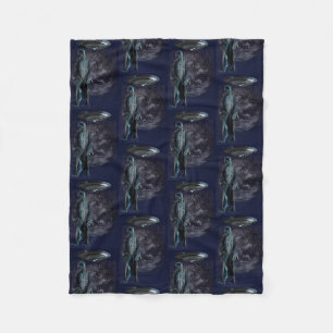 VEROVER DE WERELD, AQUI ESTAMOS Y NO NOS VAMOS FLEECE DEKEN