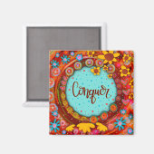 Verover Fun Floral Modern Inspirity Magneet (Voorkant / Achterkant)