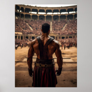 Verover het Colosseum: Oude Gladiator Arena Pos Poster
