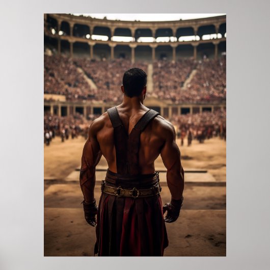 Verover het Colosseum: Oude Gladiator Arena Pos Poster (Voorkant)