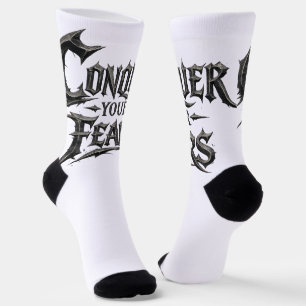 Verover Je Angsten Motiverende Crew Socks Sokken