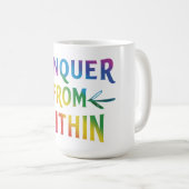 Verover van binnenuit koffiemok (Voorkant rechts)