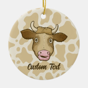 Veroverd Koe keramisch Ornament