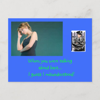 Verpak je gevangene met een grappig briefkaart! briefkaart