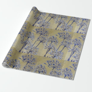 VERPAKKEND DOCUMENT. GOUDEN & LAVENDEL AGAPANTHUS CADEAUPAPIER