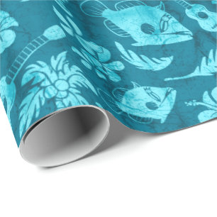 Verpakkende Document van de Batik van het Strand Cadeaupapier