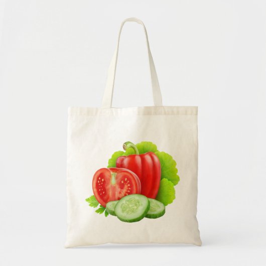 Verpakking met verse groenten tote bag (Voorkant)