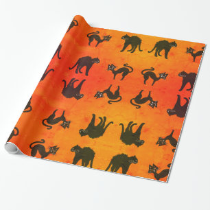 Verpakking Papier Halloween Katten