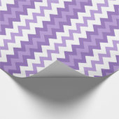 Verpakking Papier Violet en witte Chevrons (Hoek)